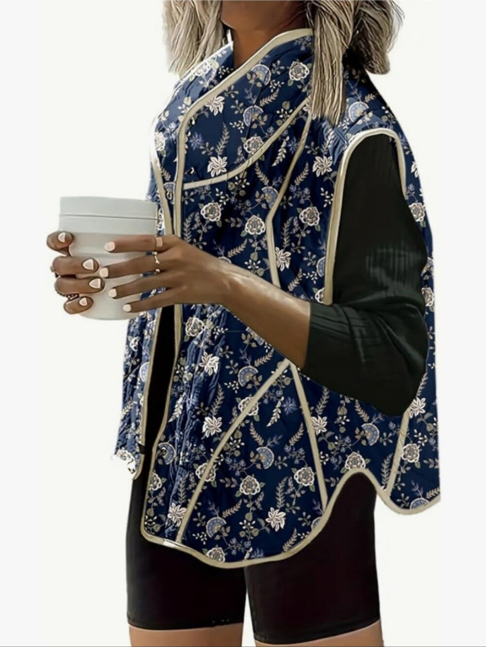 Paisley Quilted Puffed Vest